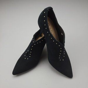 Bella Vita Dara Kid Suede Pointed Toe Classic Pumps Black